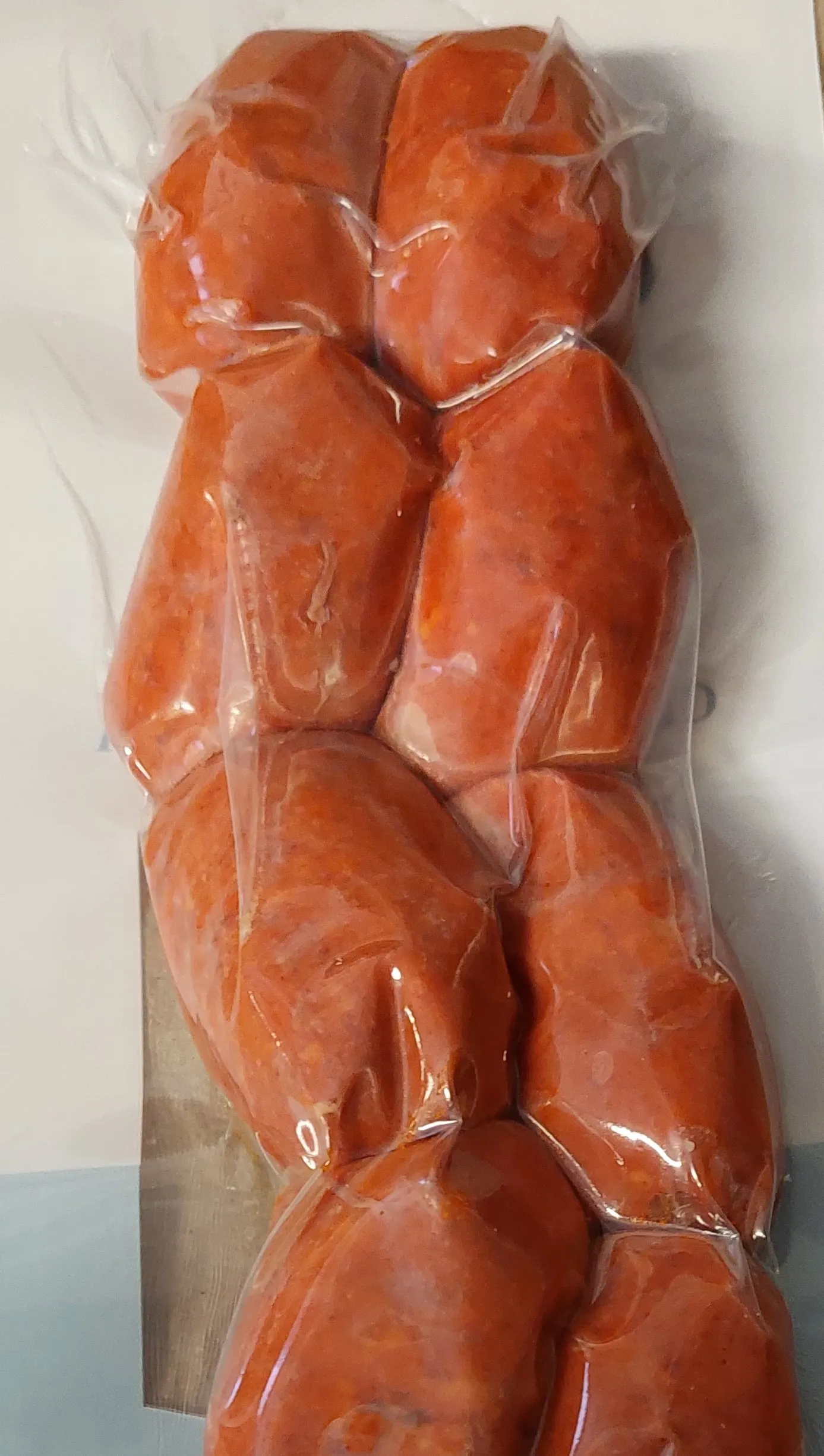 Chorizo w opakowaniu próżniowym